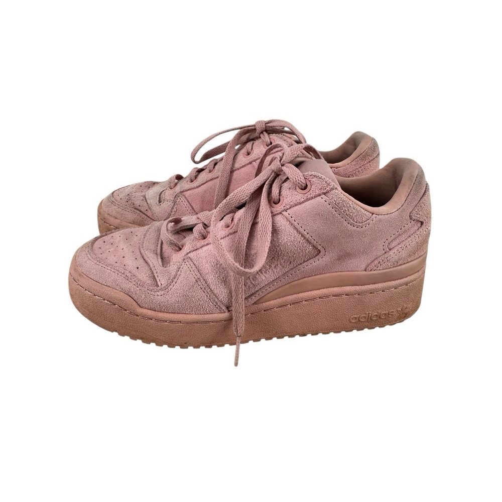 Adidas Women's Pink Suede Forum Bold Low Sneakers Size 8